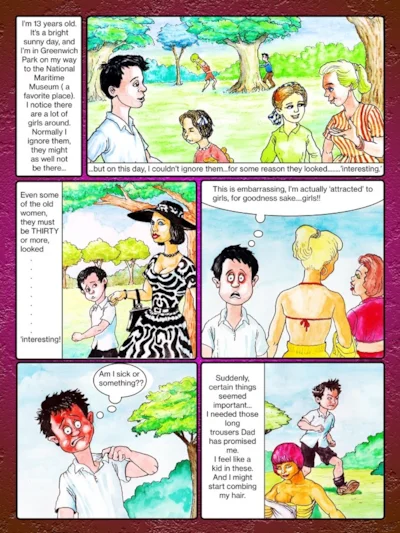 Page 15 Growing up project-mixed media.