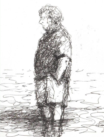 man at the beach